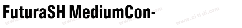 FuturaSH MediumCon字体转换 FuturaSH MediumCon字体转换